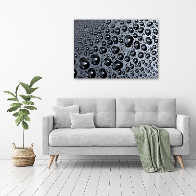 Foto en cristal de alta calidad con impresión uv horizontal Gotas de agua