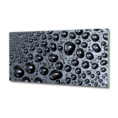 Foto en cristal de alta calidad con impresión uv horizontal Gotas de agua