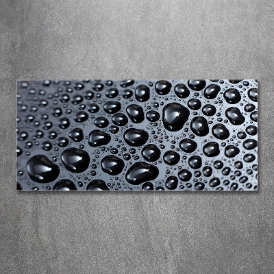 Foto en cristal de alta calidad con impresión uv horizontal Gotas de agua