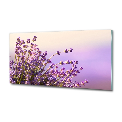 Foto en cristal de alta calidad con impresión uv horizontal Lavanda