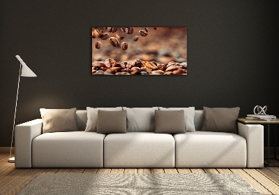 Foto obraz szkło hartowane Ziarna kawy