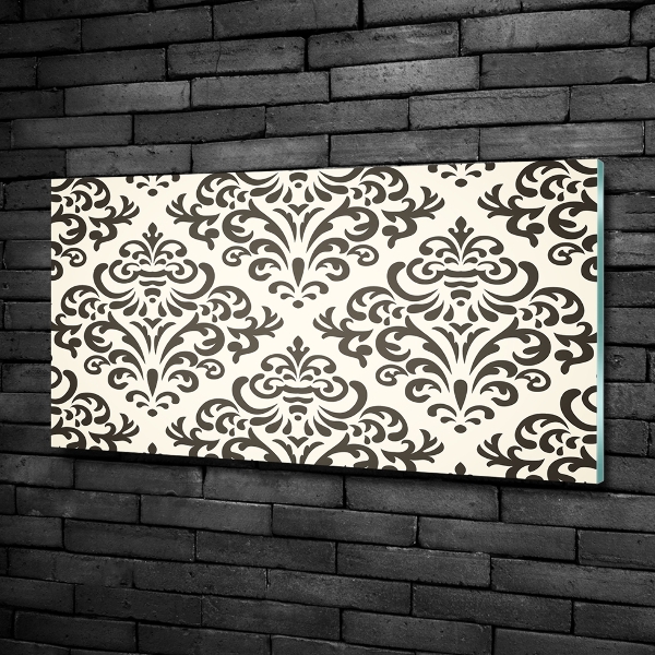 Impresión en cristal con acabado brillante horizontal Fondo de adornos