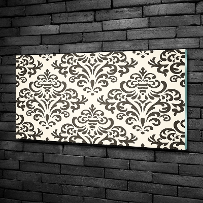 Impresión en cristal con acabado brillante horizontal Fondo de adornos