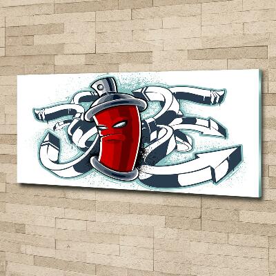 Impresión en cristal con acabado brillante horizontal Pintada