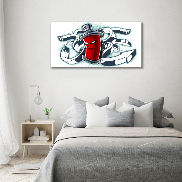 Impresión en cristal con acabado brillante horizontal Pintada