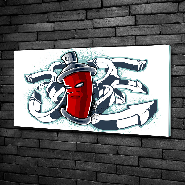 Impresión en cristal con acabado brillante horizontal Pintada