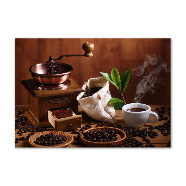 Impresión en cristal con acabado brillante horizontal Una taza de espresso