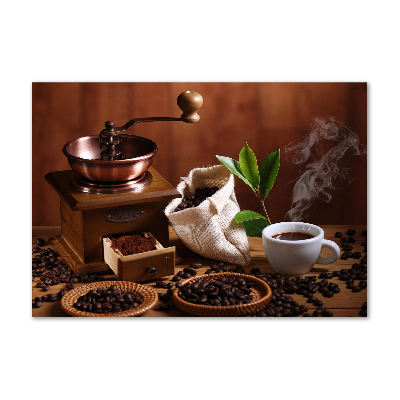 Impresión en cristal con acabado brillante horizontal Una taza de espresso