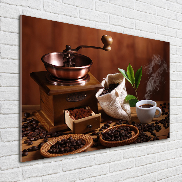 Impresión en cristal con acabado brillante horizontal Una taza de espresso