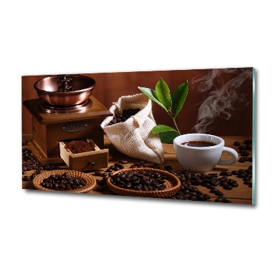 Impresión en cristal con acabado brillante horizontal Una taza de espresso