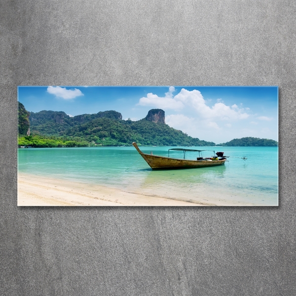 Cuadro de cristal templado moderno horizontal Bote