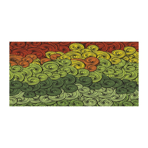 Impresión en cristal con acabado brillante horizontal Ondas de colores