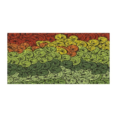 Impresión en cristal con acabado brillante horizontal Ondas de colores