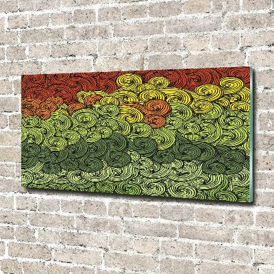 Foto-obraz szkło hartowane Kolorowe fale