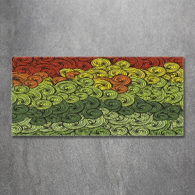 Foto-obraz szkło hartowane Kolorowe fale