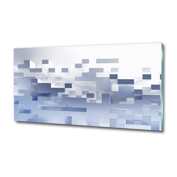 Foto en cristal de alta calidad con impresión uv horizontal Abstracción cúbica