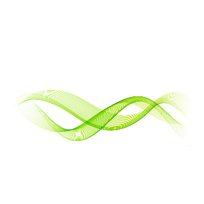 Cuadro de cristal templado moderno horizontal Ondas de colores