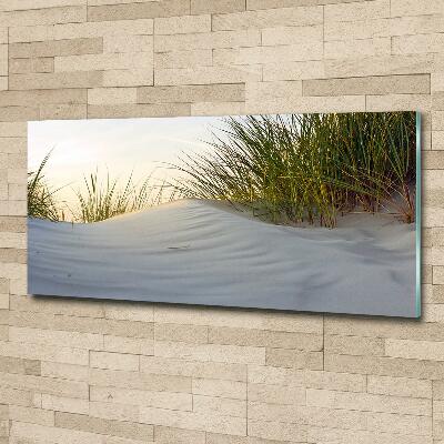 Cuadro de cristal templado moderno horizontal Dunas costeras