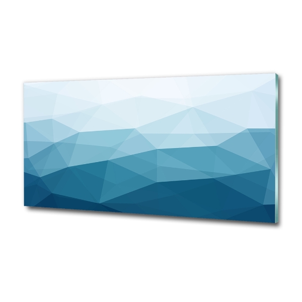 Cuadro decorativo de vidrio para salón horizontal Fondo abstracto