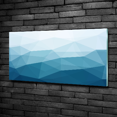 Cuadro decorativo de vidrio para salón horizontal Fondo abstracto