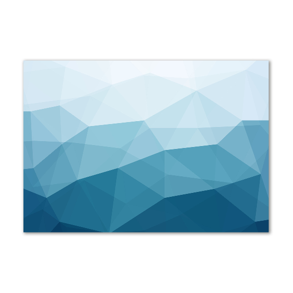 Cuadro decorativo de vidrio para salón horizontal Fondo abstracto