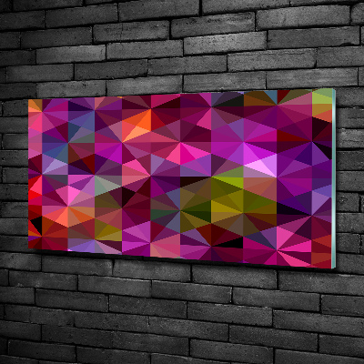 Foto en cristal de alta calidad con impresión uv horizontal Ondas abstractas