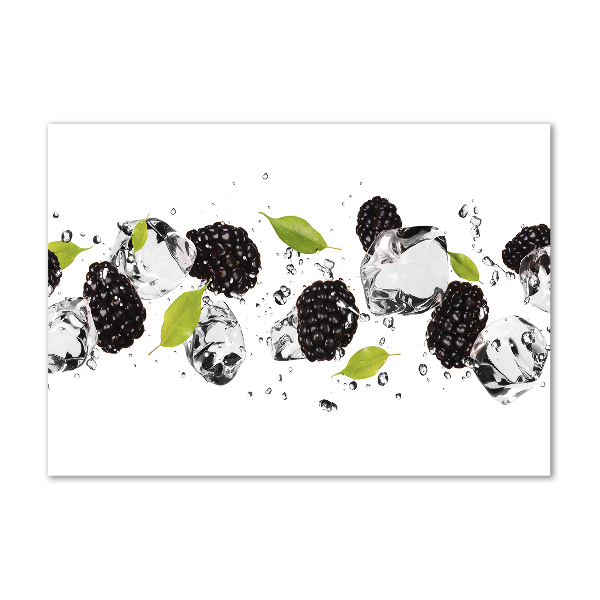 Foto-obraz szklany Czereśnie i woda