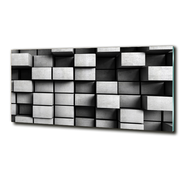 Cuadro de cristal templado moderno horizontal Abstracción