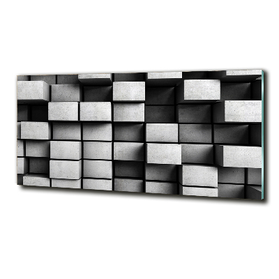 Cuadro de cristal templado moderno horizontal Abstracción