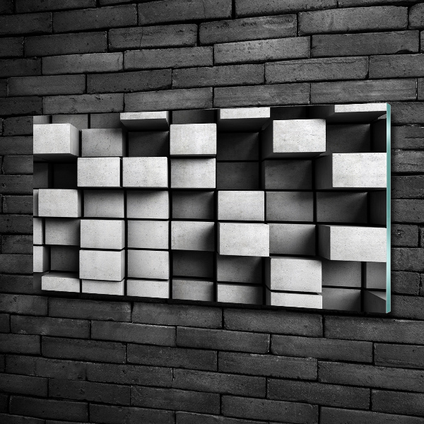 Cuadro de cristal templado moderno horizontal Abstracción