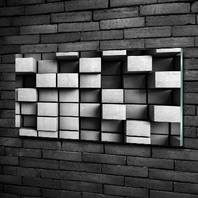 Cuadro de cristal templado moderno horizontal Abstracción