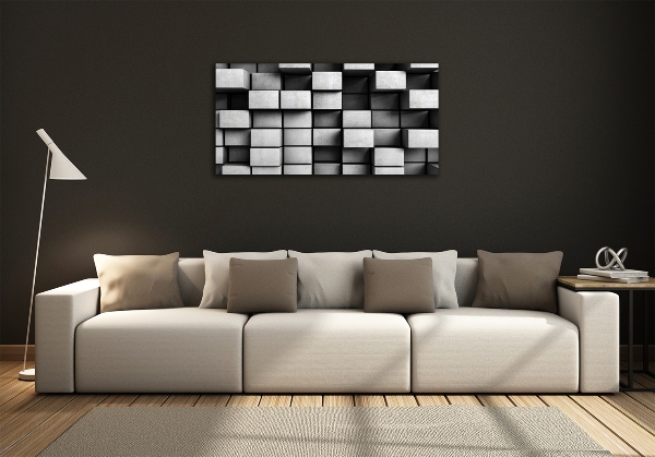 Cuadro de cristal templado moderno horizontal Abstracción