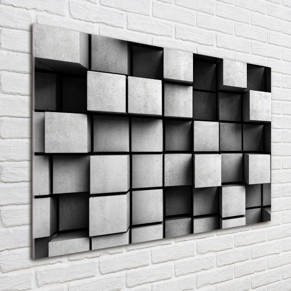 Cuadro de cristal templado moderno horizontal Abstracción