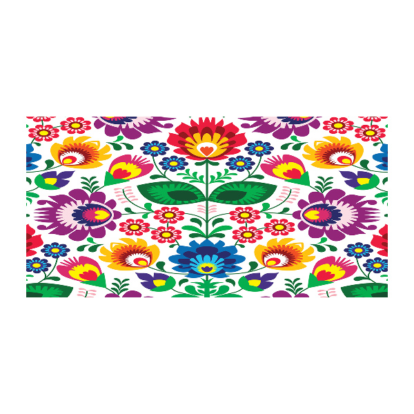 Foto en cristal de alta calidad con impresión uv horizontal Patrón étnico