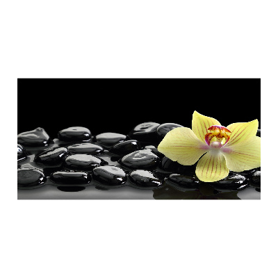 Foto en cristal de alta calidad con impresión uv horizontal Orquídea