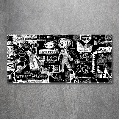 Foto obraz szkło hartowane Graffiti