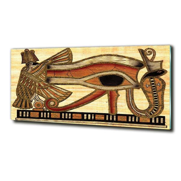 Impresión en cristal con acabado brillante horizontal ojo egipcio