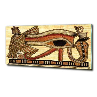 Impresión en cristal con acabado brillante horizontal ojo egipcio