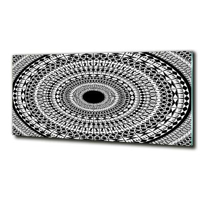 Cuadro de cristal templado moderno horizontal Adornos circulares