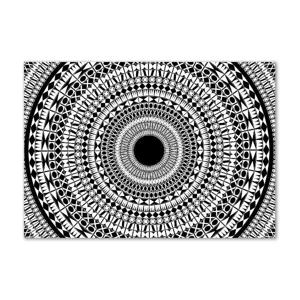 Cuadro de cristal templado moderno horizontal Adornos circulares