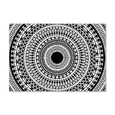 Cuadro de cristal templado moderno horizontal Adornos circulares