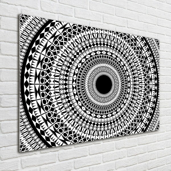 Cuadro de cristal templado moderno horizontal Adornos circulares