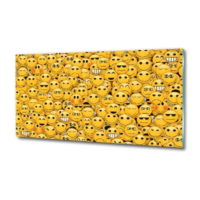 Foto en cristal de alta calidad con impresión uv horizontal Emoticonos