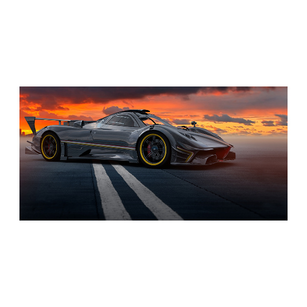 Impresión en cristal con acabado brillante horizontal Corredor