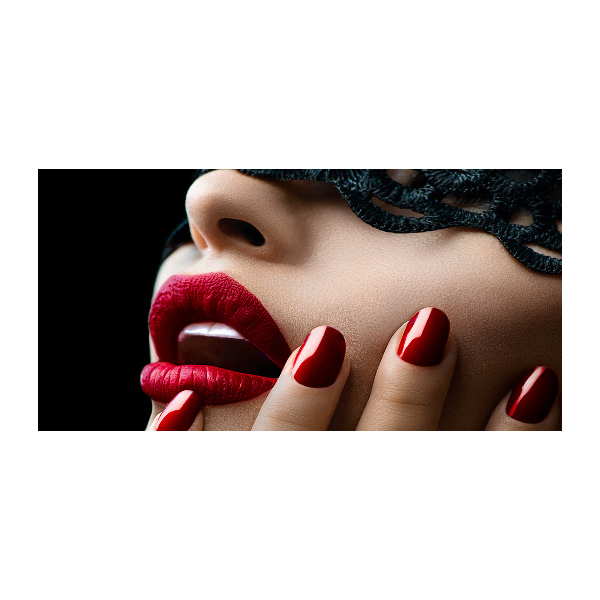 Fotoobraz na ścianę szklany Koronkowa maska