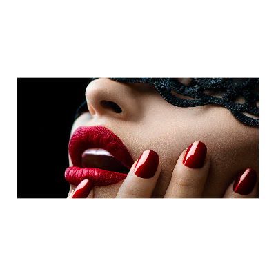 Cuadro de cristal templado moderno horizontal Máscara de encaje