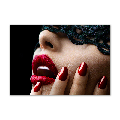 Fotoobraz na ścianę szklany Koronkowa maska