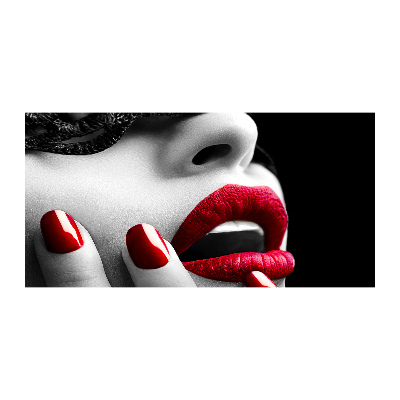 Fotoobraz na ścianę szklany Koronkowa maska