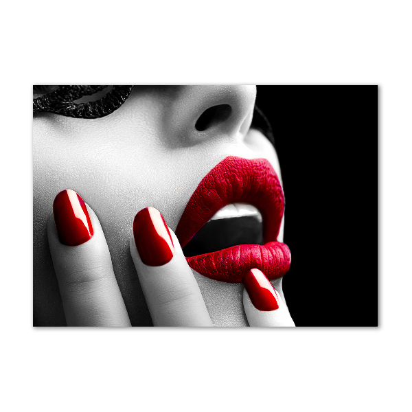 Fotoobraz na ścianę szklany Koronkowa maska