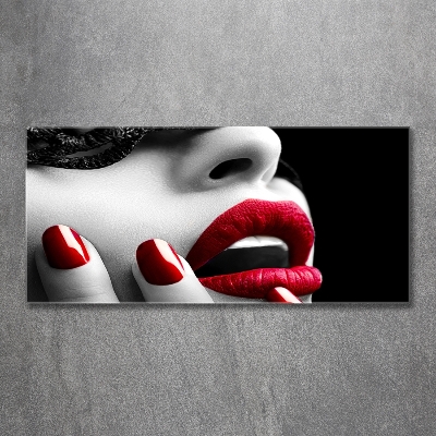 Fotoobraz na ścianę szklany Koronkowa maska